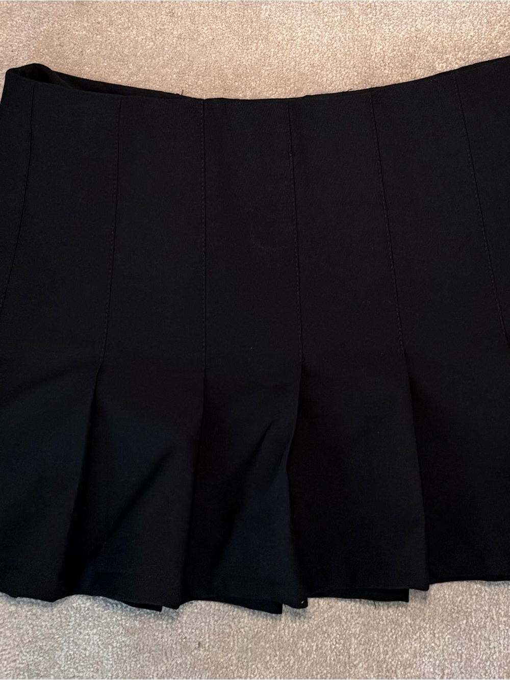Zara Black Pleated Skort